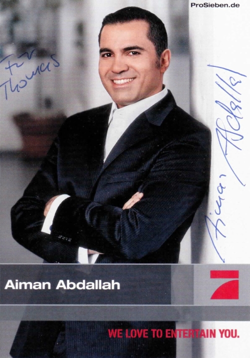 Aiman Abdallah / Galileo Pro 7  - Autogramm für Thomas
